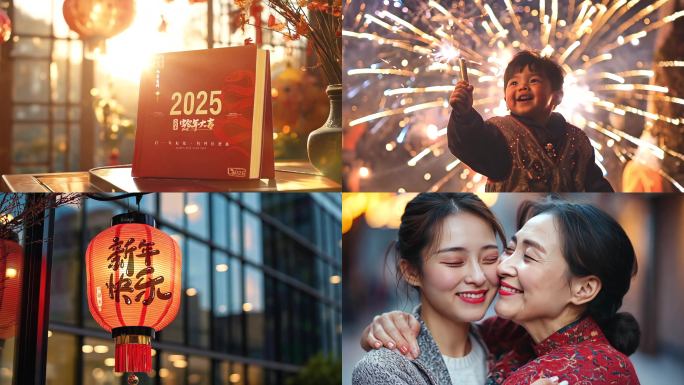 2025蛇年春节过新年除夕年味新春合集
