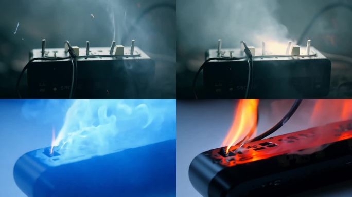 插排冒烟漏电电路短路损坏