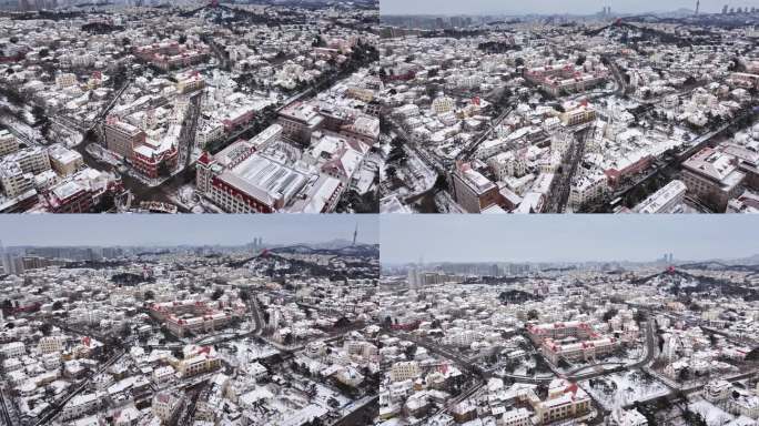 青岛雪景