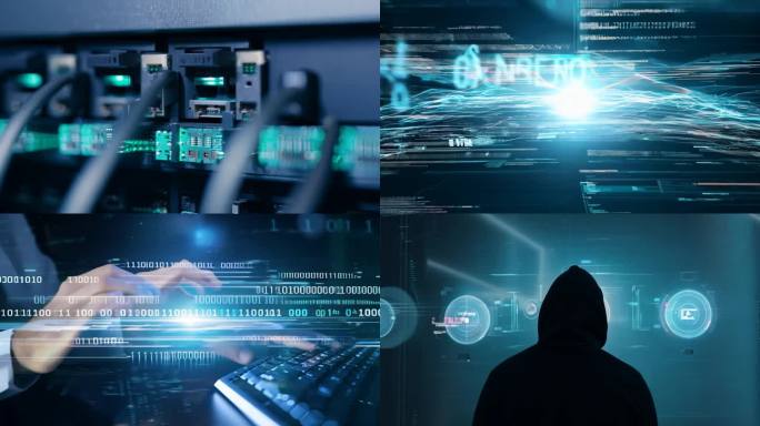 网络黑客机房黑客入侵信息防御安全保护视频