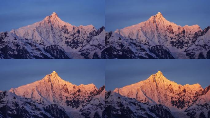 云南香格里拉梅里雪山卡瓦博格峰日照金山延