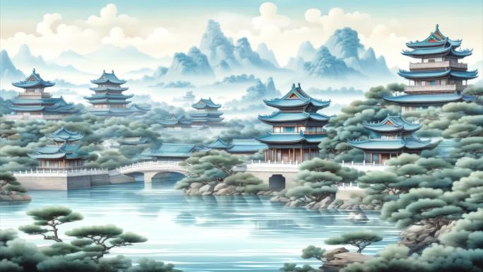中国风大屏背景
