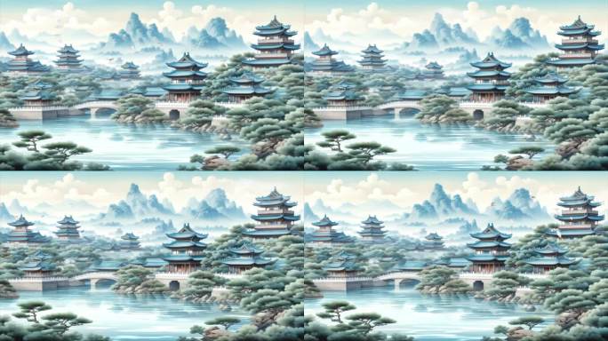中国风大屏背景