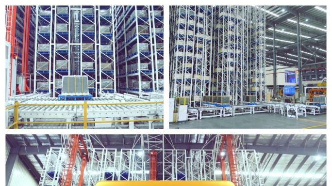 大型智能仓储立库上货出货系统