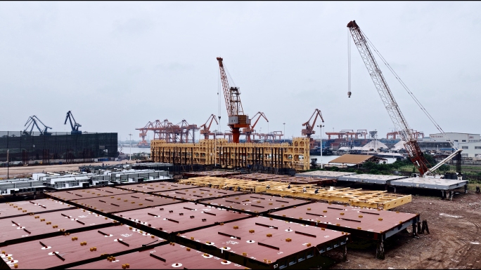 南通造船厂码头船厂车间