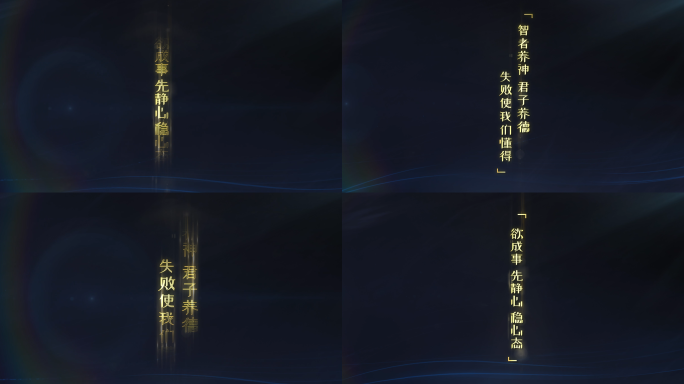 科技感竖版字幕 竖版金色歌词【无需插件】