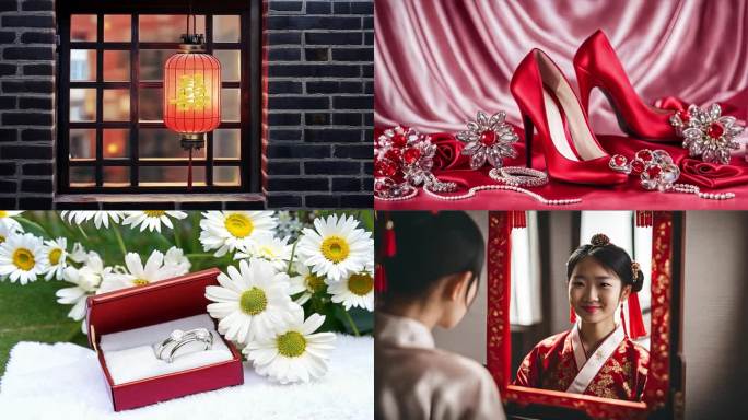 中国中式传统婚礼镜头