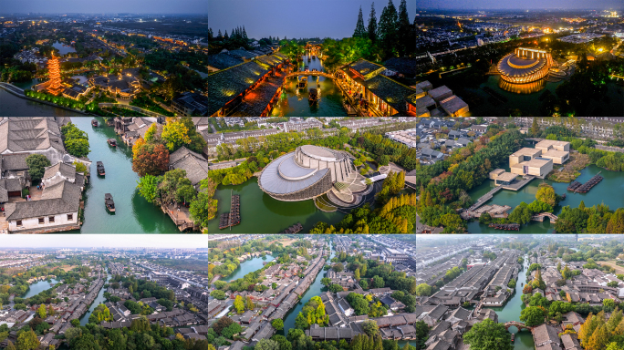 江南水乡乌镇古镇·航拍合集·4K60P