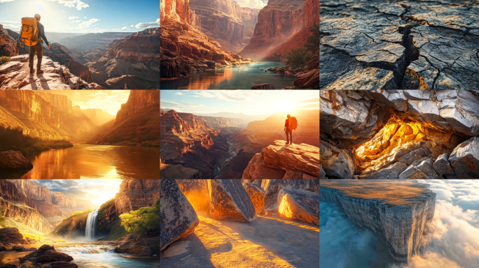 大峡谷自然风景旅游景点视频素材2