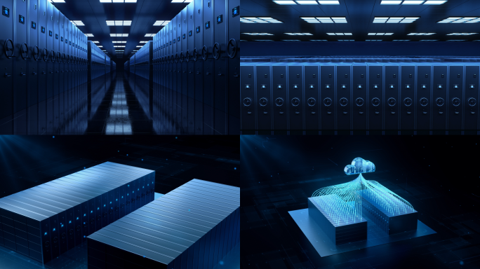 智慧档案室三维动画视频素材