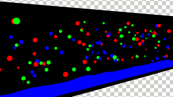 化学分子运动 管道内分子动画 C4D