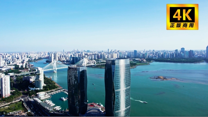 海口美兰区龙华区航拍