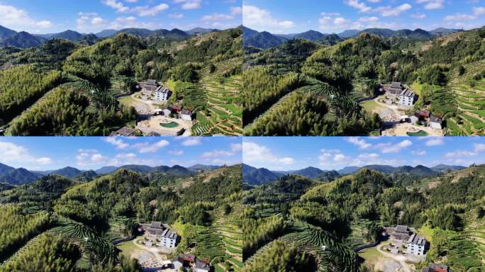 乡村振兴农业山峰山脉田野山川风景