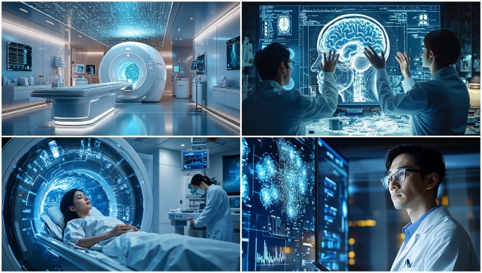 【4K】智慧医院医疗医护人员CT科技器材