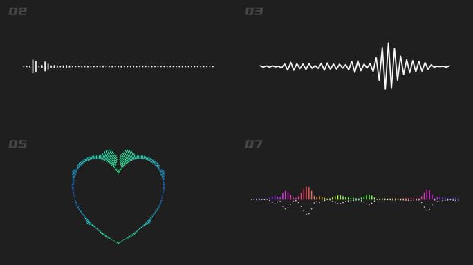 【无需插件】音浪音频随旋律跳动波形图