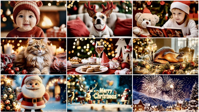 圣诞3分钟合集 圣诞节 圣诞老人 平安夜