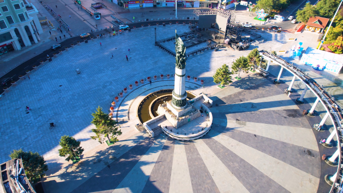 中央大街防洪胜利纪念塔