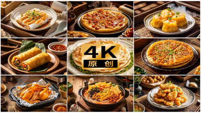 多种小吃美食夜市摊小食【集合】