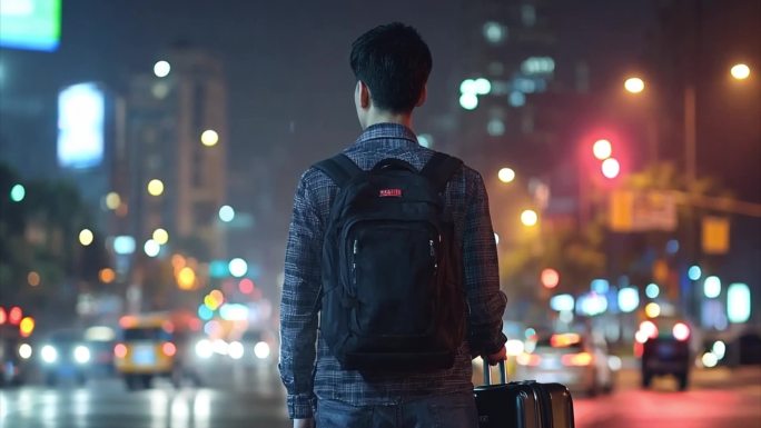 春节回家游子归都市青年背井离乡下飞机 4