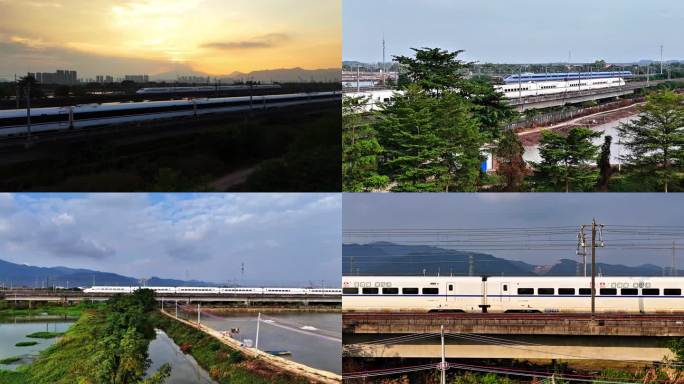 中国高铁 动车 和谐号 复兴号 会车