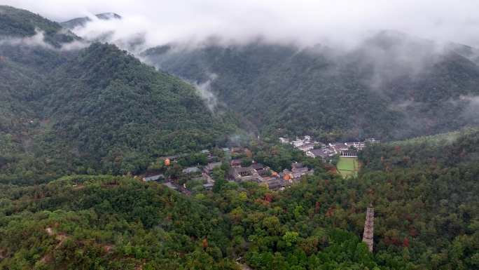 天台山 国清寺 隋塔 赤城山 云海