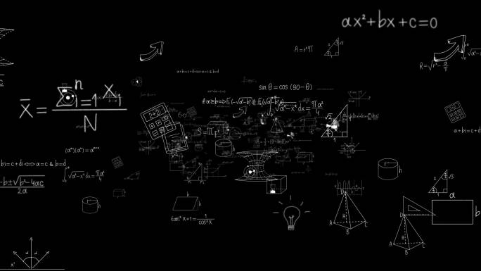 公式穿梭方程式数学符号公式冲屏