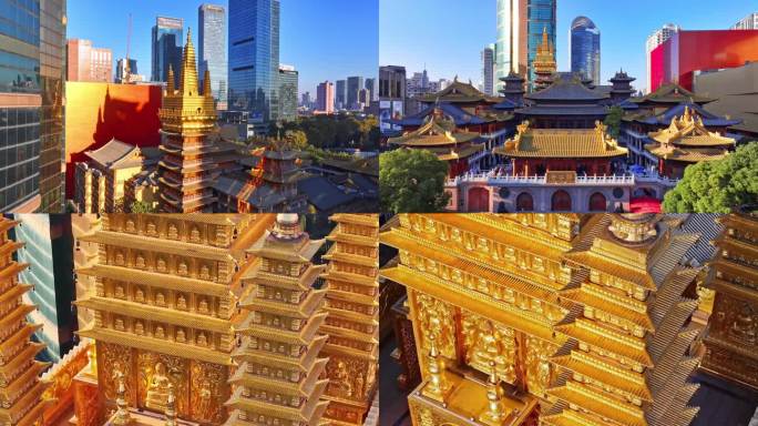 静安寺航拍
