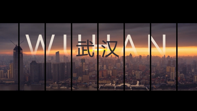 4K航拍武汉临空港-地标人文全景华中大城