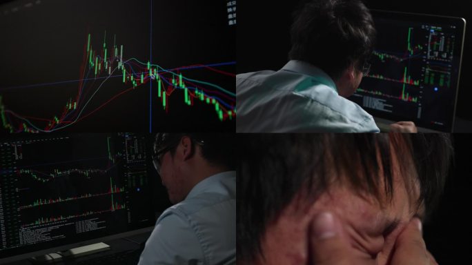 股民炒股情绪崩溃股票崩盘股民焦虑烦躁亏钱