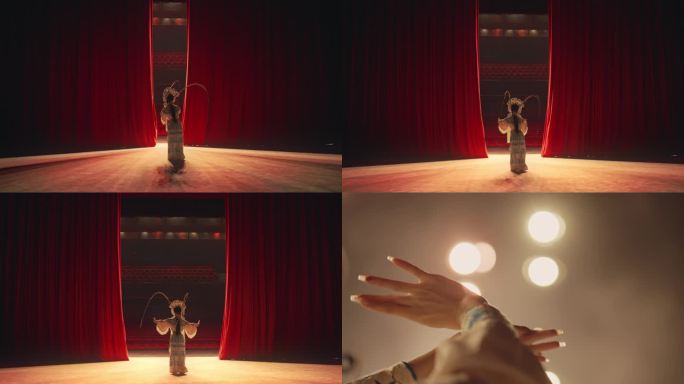 梨园戏曲川剧传统中国文化女武旦舞台亮相