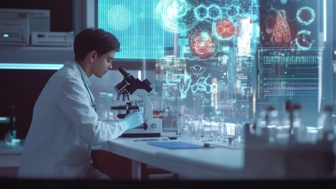生物科技生命科学研究生物实验室医药大健康
