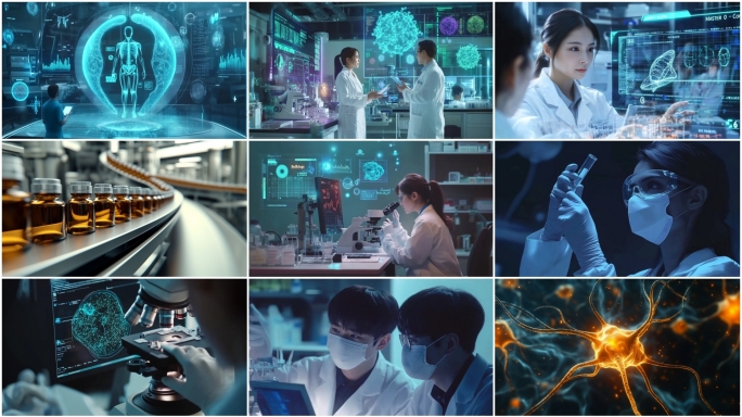 生物科技生命科学研究生物实验室医药大健康
