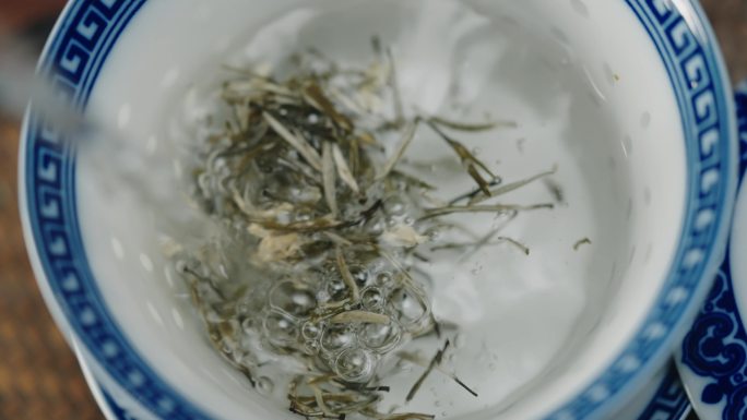 盖碗茶泡茶绿茶茶馆成都悠闲