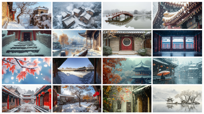 小雪风景冬天绝美景色
