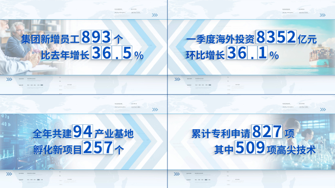 【无插件】明亮企业数据字幕