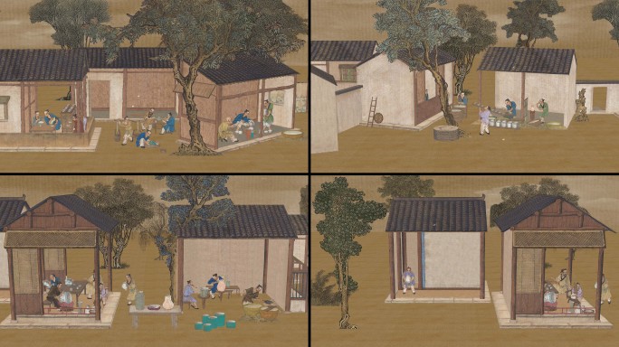 陶冶图卷-古代制瓷3D场景
