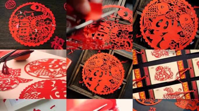 蛇年2025剪纸蛇年素材贴窗花喜庆新年