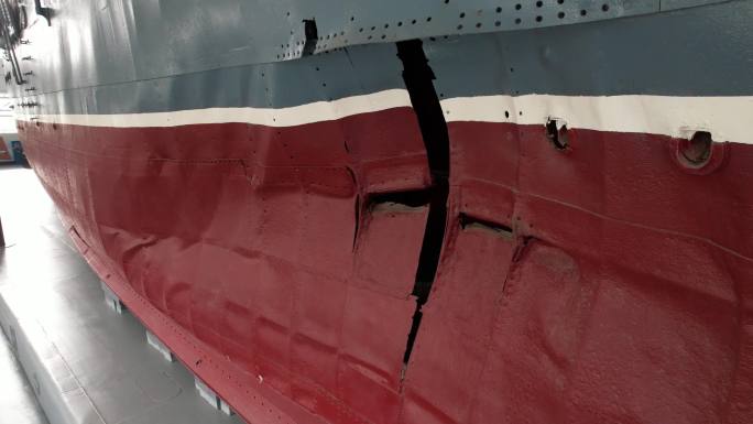 武汉中山舰博物馆航拍素材