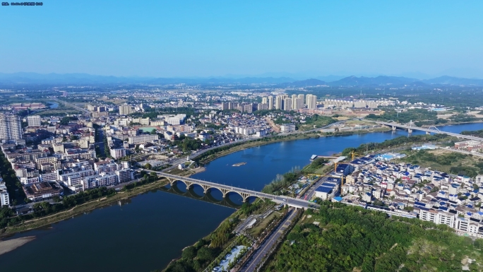上饶弋阳城市航拍
