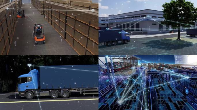 智慧物流科技港口全息码头