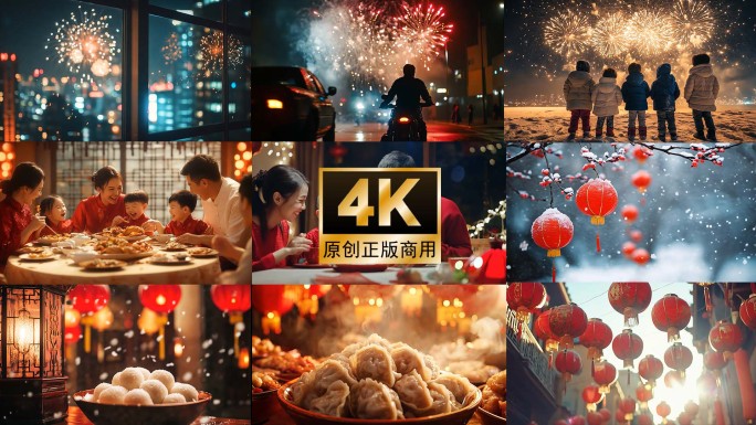 2025新年 春节  家人团圆 万家灯火