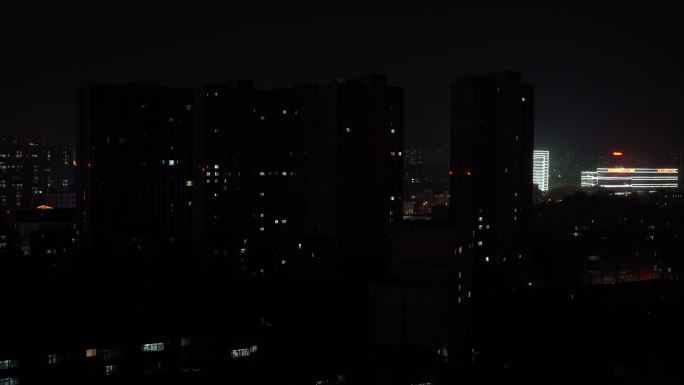 夜景的预警灯