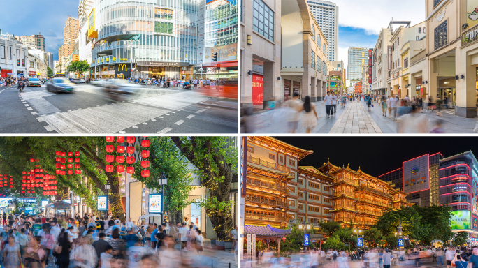 广州北京路延时摄影