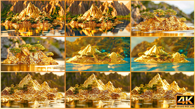 国风金银岛 璀璨黄金打造岛屿 宝藏探索