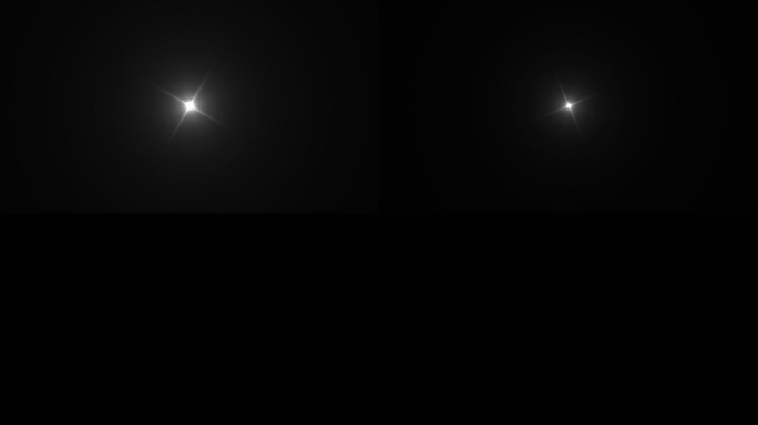 十字闪光 消失星星 闪烁 带通道