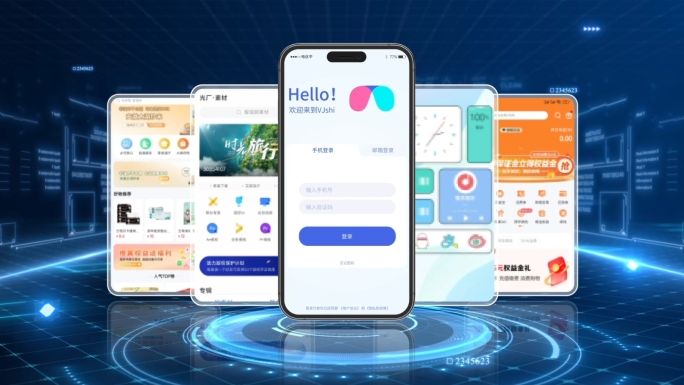科技手机app页面应用展示