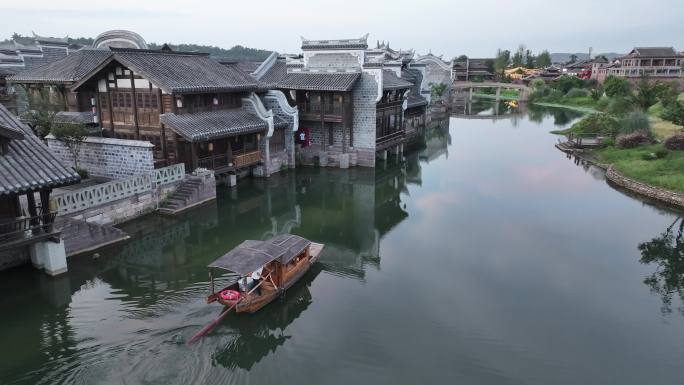 【4K】央视中秋取景地 中国李庄素材片段