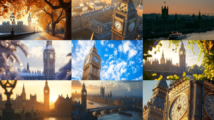 大本钟著名历史建筑欧洲城市文化市中心