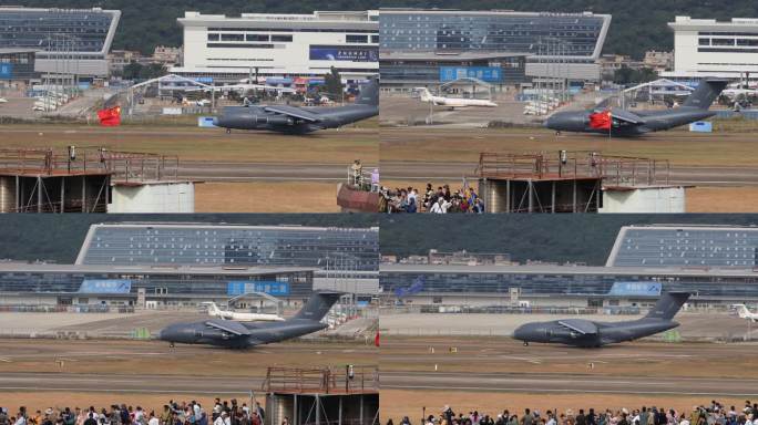 中国空军运油20在跑道准备起飞