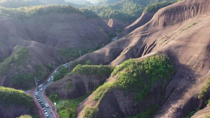 航拍湖南郴州马皇丘大峡谷风光